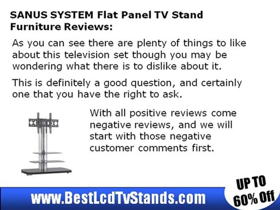 SANUS SYSTEM Flat Panel TV Stand Furniture