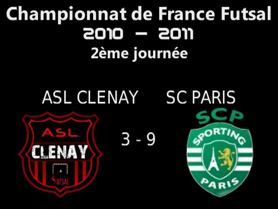 Clénay - Sporting Paris Championnat de France Futsal 2010-2011