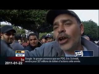 Tunisie - manifestation de policiers