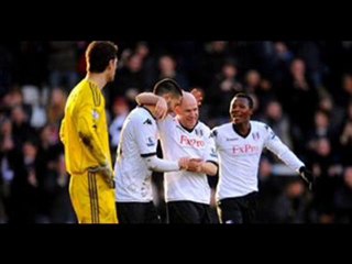 Fulham 2-0 Stoke City Dempsey double, Shawcross red-card