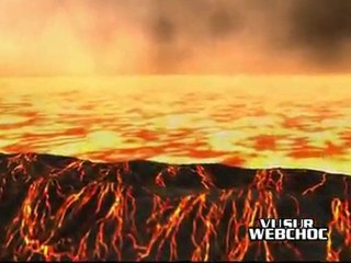 Simulation 3d de l’impact d’une astéroide sur la terre