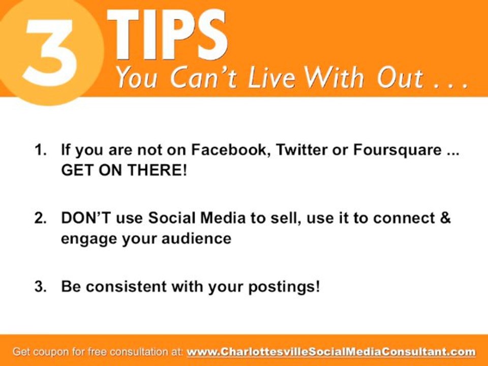 Charlottesville VA Social Media Consultant