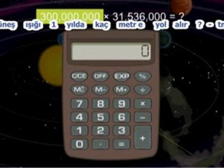 güneş ışığı 1 yılda kaç metre yol alır