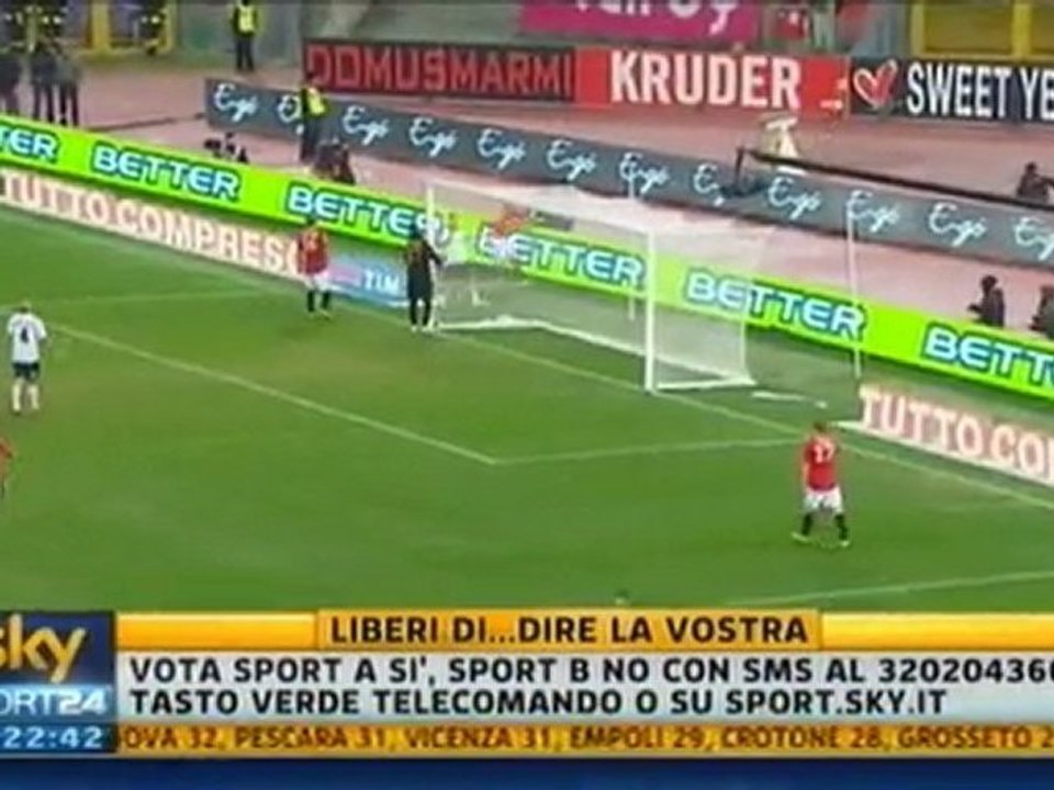 Video Gol Roma - Cagliari 3-0 - Totti, Perrotta e Menez - Hi