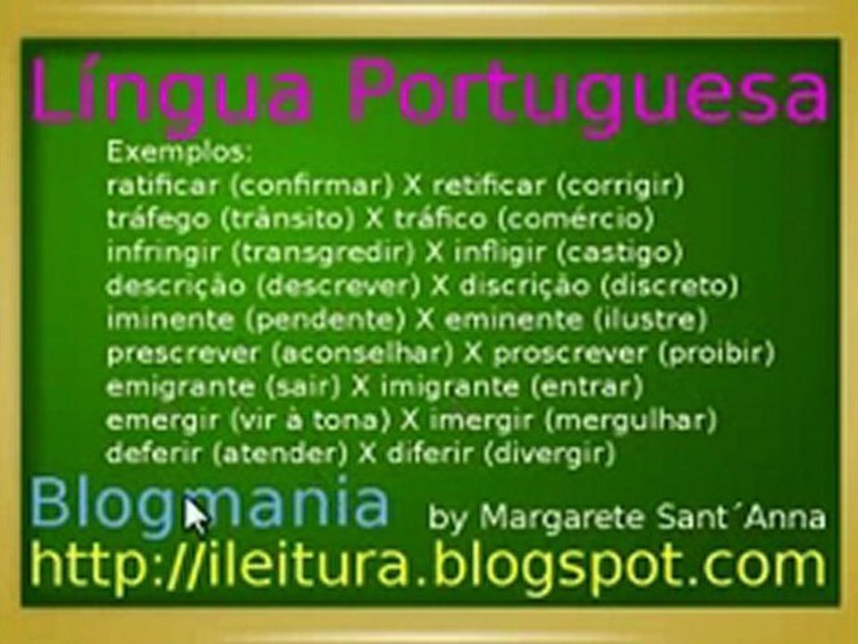 Estudo sobre os parônimos