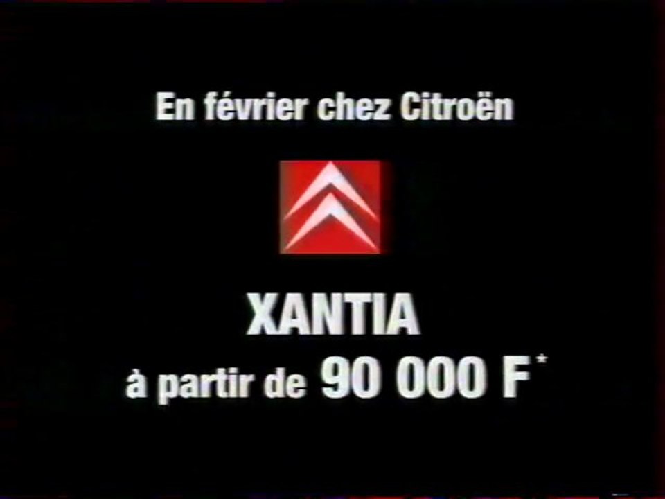 Publicité Xantia Citroën 1999