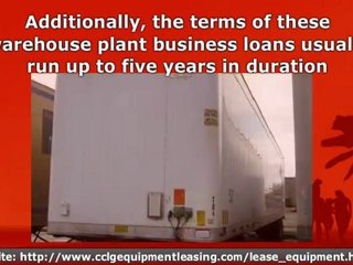 Warehouse Plant Used Equipment Commercial Business Financing