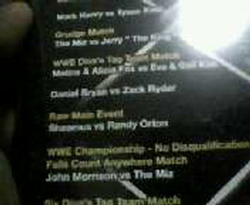 wwe raw dec 27 to jan 3 2011
