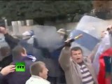 Riots Erupt In Tirana Albania