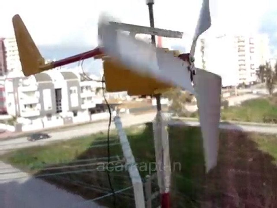 DÜŞÜK GÜÇLÜ HİBRİT RÜZGAR TÜRBİNİ (FURLİNG SİSTEMLİ)