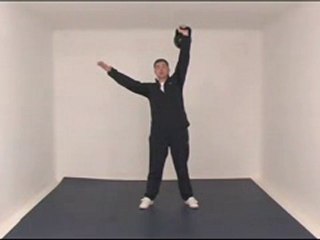 Kettlebell Workouts on DVD - 1 Arm Press Demo