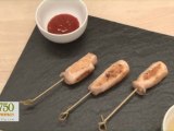 Brochettes de poulet, crevettes et gingembre - 750 Grammes