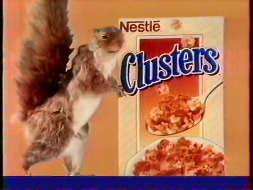 Publicité Clusters Néstlé 1994