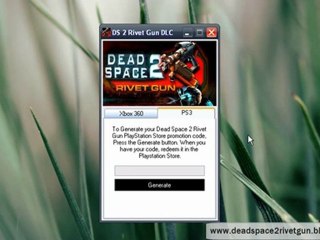 Dead Space 2 Rivet Gun Exclusive DLC for PS3 / Xbox