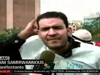 Beirut se solidariza con el pueblo egipcio en la lucha por su independencia y caída de Mubarak