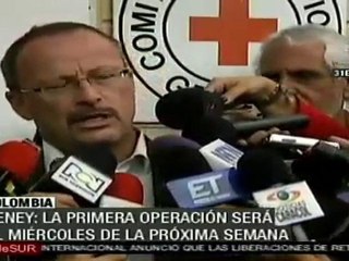 Colombia: Liberación de rehenes iniciará la próxima semana (CICR)