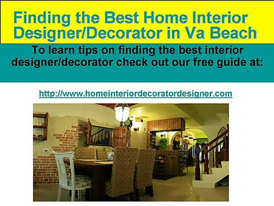 How to Hire an Interior Decorator/Designer in Va Beach