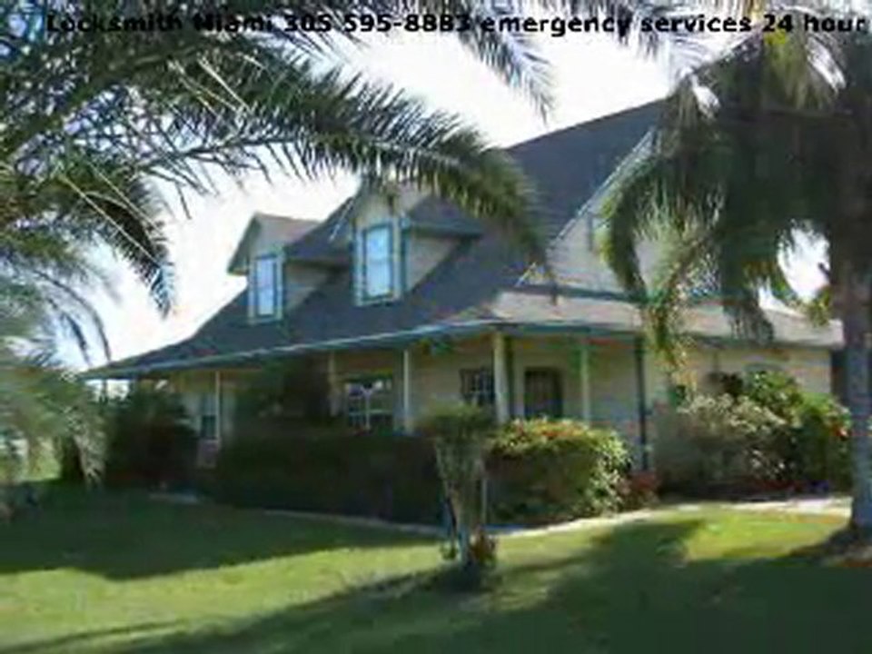 Locksmith Miami 305 595-8883 emergency services 24 hour