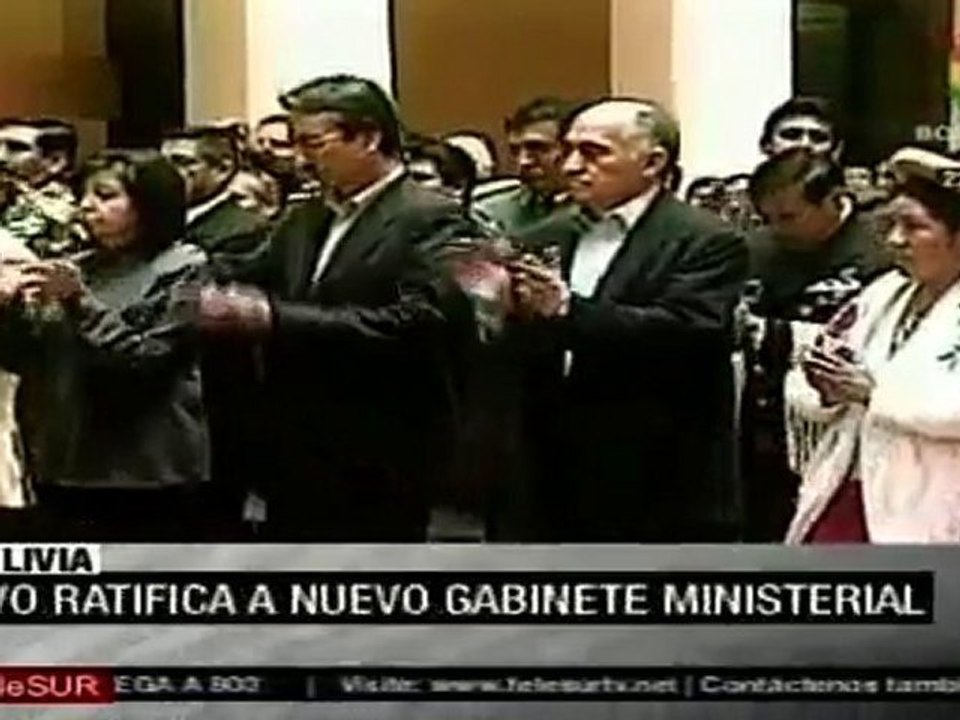 Bolivia: Morales ratificó a 17 ministros y reemplazó a tres