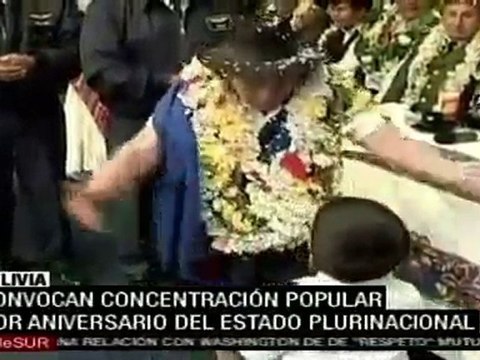 Bolivia celebra el primer año de gestión del segundo mandato de Evo Morales