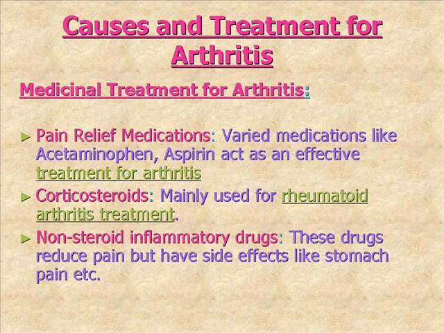Treatment for Arthritis