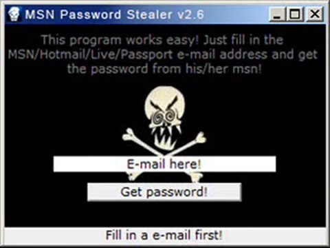 MSN Password Stealer v2.6.teAm.pCLIoN