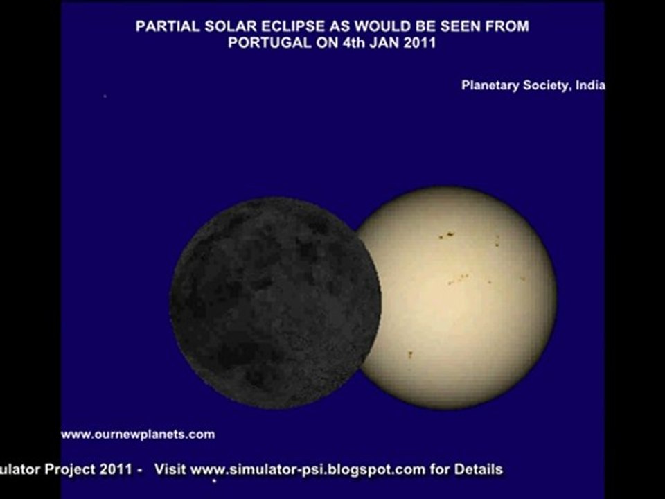 4th Jan 2011 Eclipse PORTUGAL 4 de janeiro de 2011 Eclipse