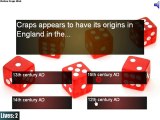3 new quizzes available on the Online Craps Web site