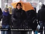 A blizzard sweeps through Romania - no comment
