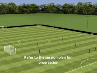 Football drill - Passing in triangles
