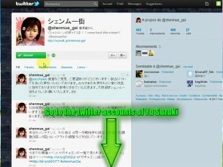 Support the twitter accounts of Yu Suzuki - SHENMUE FANS