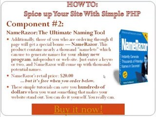 Create your own website in PHP easy http://tinyurl.com/4r9bu