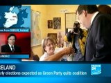 Ireland In new blow to Irish prime minister, Green Party pul