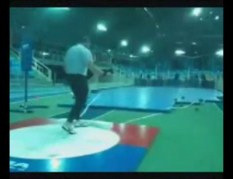 Athlé lancer poids Gaetan Bucki PB 20m35 saison 2011