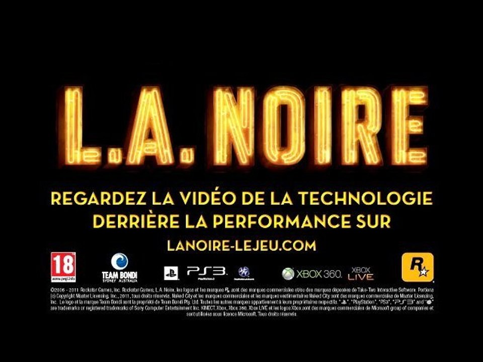 L.A. Noire - Trailer 2 VOSTFR