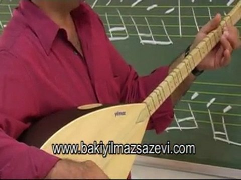 Baglama Kursu eğitim videosu 14.Bölüm.Baki Yilmaz Saz Evinde