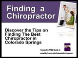 Chiropractic Colorado Springs - Colorado Springs Chiropract