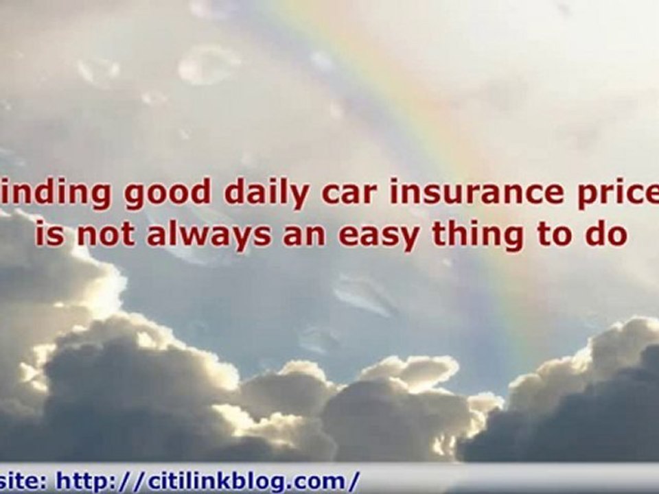 Daily Car Insurance Coverage