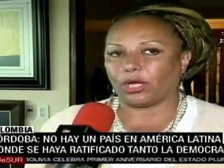 Gobierno venezolano es democrático y participativo: Piedad Córdoba