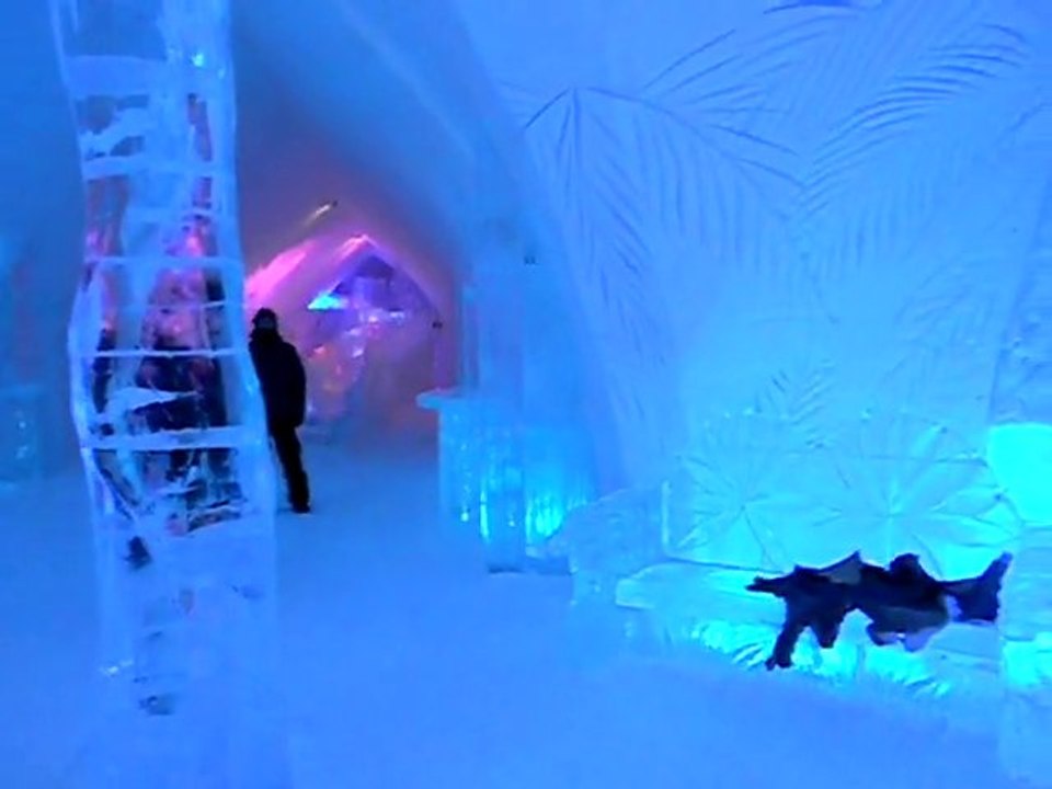 Visite de l'hotel de glace à Québec