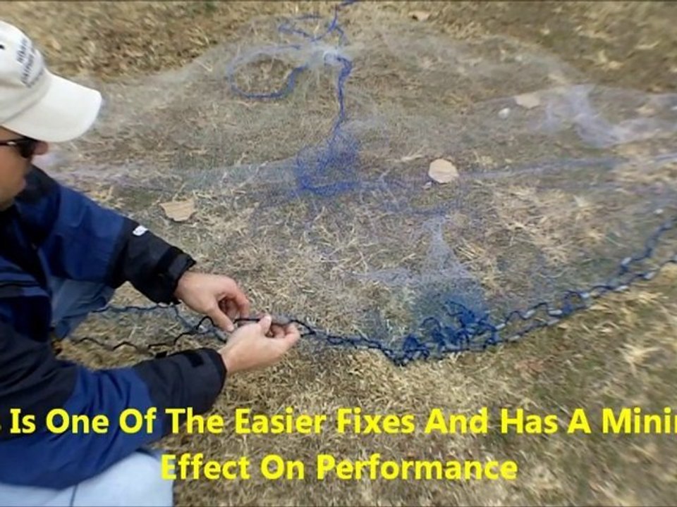 How To Repair A Cast Net - *Catfishing* - Learn To ...