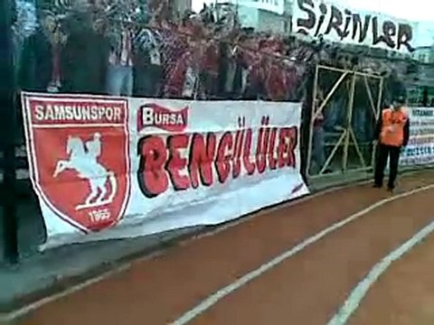 SAMSUNSPOR - akhisarspor (2-1) futbolcularımızı cağırma anı