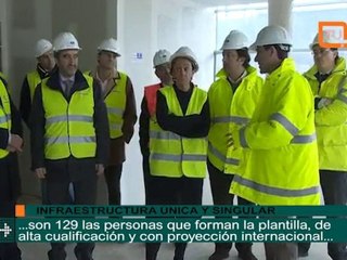 Dolores Gorostiaga visita las obras Gran Tanque de Olas