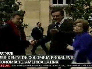 Santos promueve economías colombiana y latinoamericanas en Francia