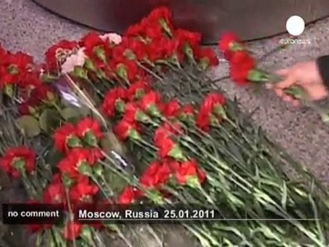 Russia in mourning after Moscow airport bombing - no comment