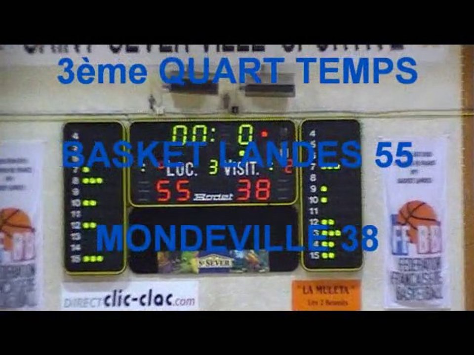 LFB 2010-2011 J15 BASKET LANDES MONDEVILLE