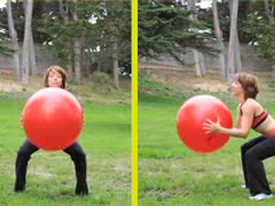 Stability Ball Workouts - Frog Jumps!