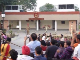 Inde 2010 - Wagah border वाघा सीम> Fermeture de la frontière