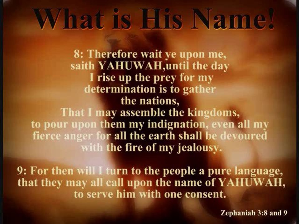 ISRAEL AND THE MOST HIGH'S NAME!
