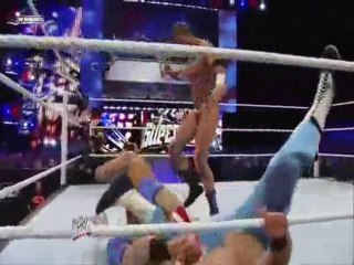 David Hart Smith/Darren Young vs Primo/Zack Ryder (WWE Super
